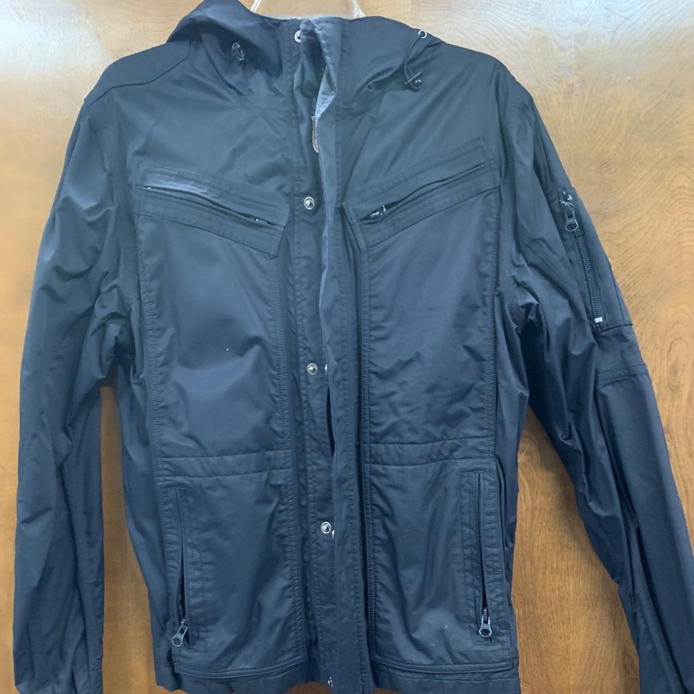 Water repellent jacket with hood